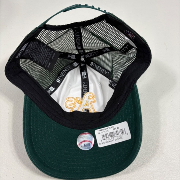 OAKLAND A's Stitched Youth Trucker Style Glitter Logo Baseball Hat Cap MLB - Picture 8 of 12